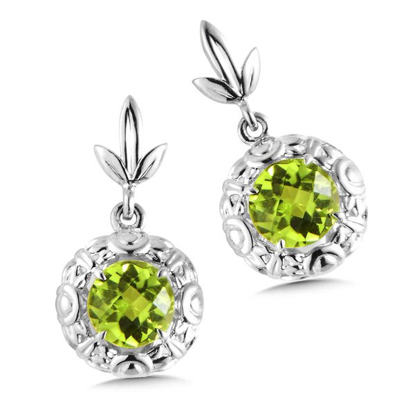 Sterling Silver Peridot Post Earrings Conti Jewelers Endwell, NY
