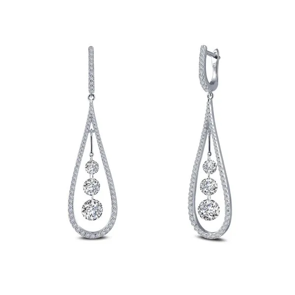 Fancy Hoop Drop Earrings Conti Jewelers Endwell, NY