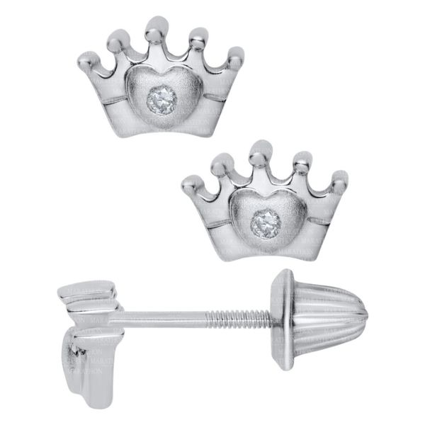 Diamond Crown Earrings Conti Jewelers Endwell, NY