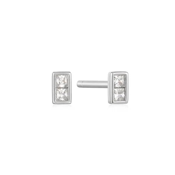 Silver Glam Mini Stud Earrings Conti Jewelers Endwell, NY