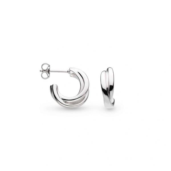 Bevel Trilogy Hoop Earrings Conti Jewelers Endwell, NY