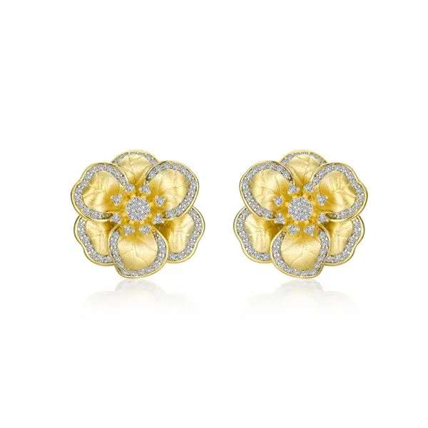 Elegant Flower Stud Earrings Conti Jewelers Endwell, NY