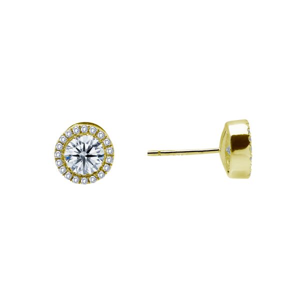 0.8 CTW Halo Stud Earrings Conti Jewelers Endwell, NY