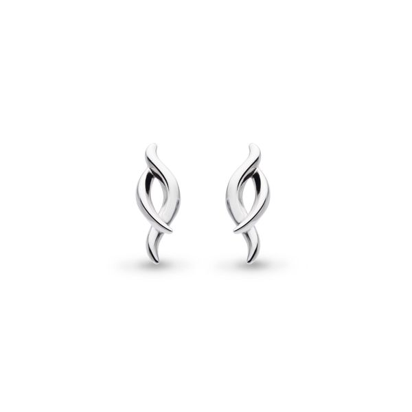 Entwine Twine Twist Statement Stud Earrings Conti Jewelers Endwell, NY