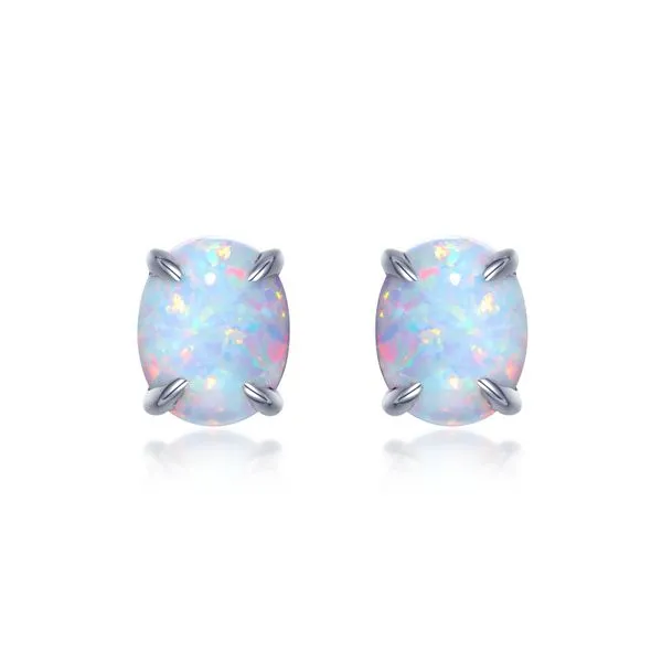 Simple Opal Stud Earrings Conti Jewelers Endwell, NY