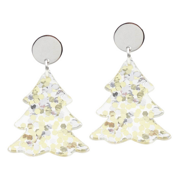The Metallic Confetti Tree Earring in Silver Conti Jewelers Endwell, NY