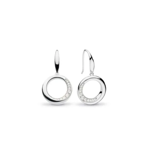 Bevel Cirque PavÃ© Drop Earrings Conti Jewelers Endwell, NY