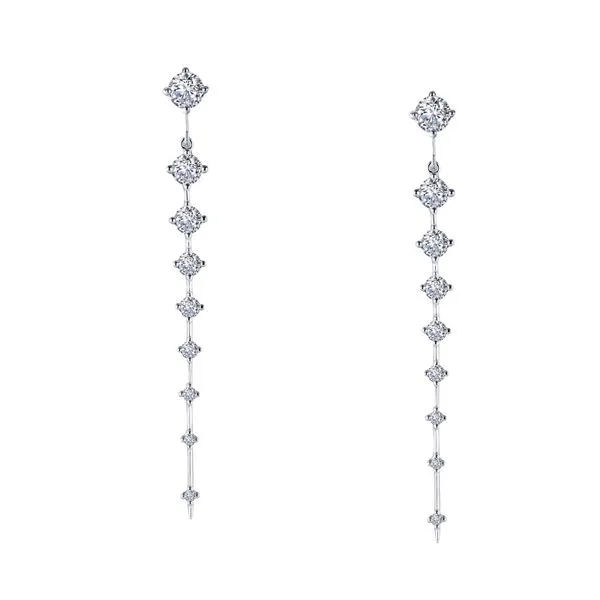 Icicle Drop Earrings in Sterling Silver Conti Jewelers Endwell, NY