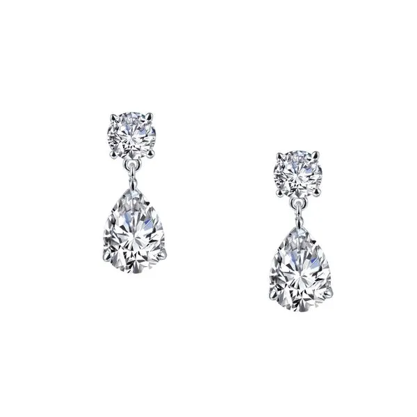 Elegant Drop Earrings in Sterling Silver Conti Jewelers Endwell, NY