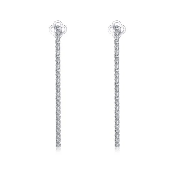 Linear Drop Earrings in Sterling Silver Conti Jewelers Endwell, NY