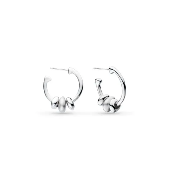 Coast Tumble Sand Hoop Earrings in Sterling Silver Conti Jewelers Endwell, NY