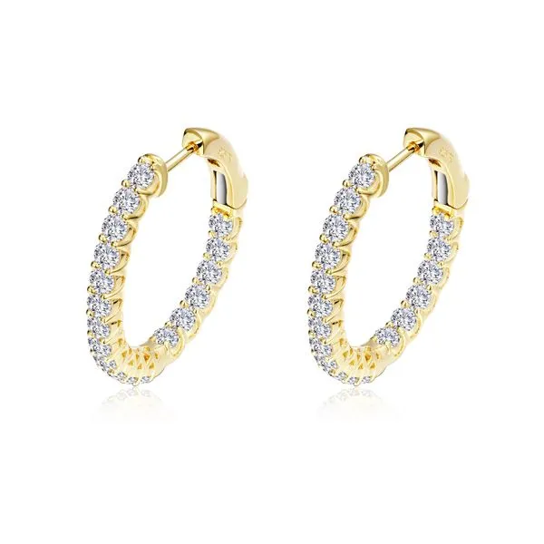 16 mm x 20 mm Oval Hoop Earrings in Yellow Gold Conti Jewelers Endwell, NY