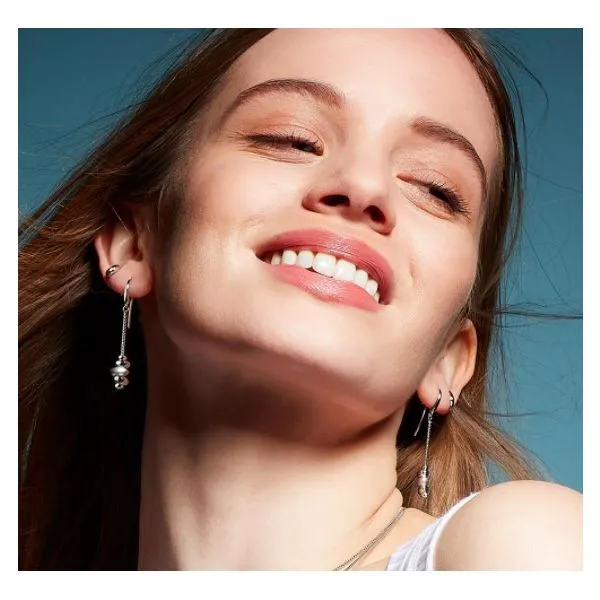 Coast Tumble Sand Drop Earrings in Sterling Silver Image 3 Conti Jewelers Endwell, NY