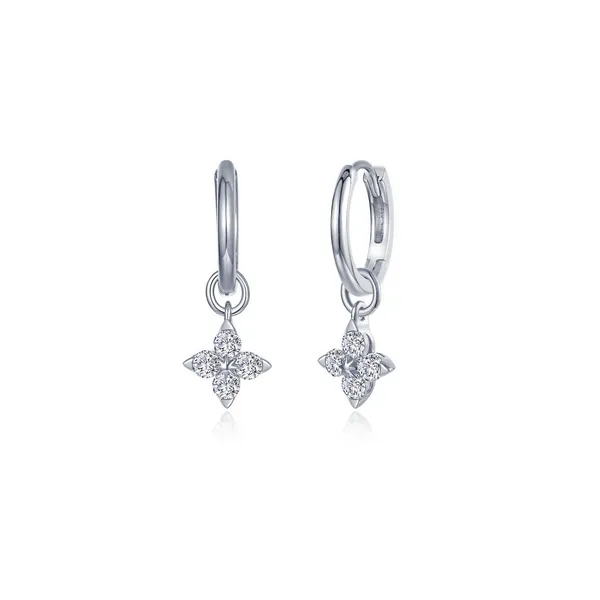 Trillium Huggie Earrings in Sterling Silver Conti Jewelers Endwell, NY