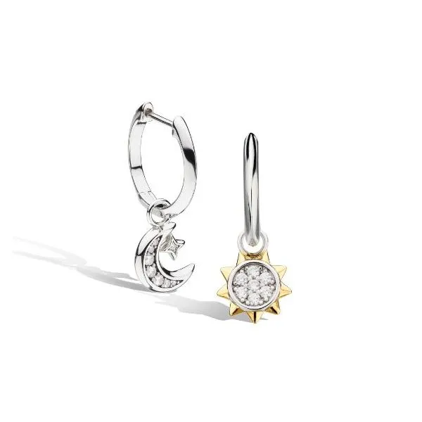 Revival Céleste Sun & Crescent Moon Hoop Earrings Conti Jewelers Endwell, NY