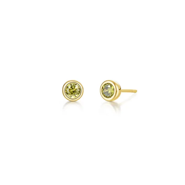 .34cttw August Birthstone Earrings in Yellow Gold Conti Jewelers Endwell, NY