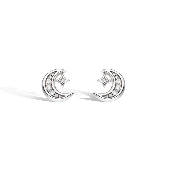 Céleste Small Crescent Moon Stud Earrings Conti Jewelers Endwell, NY