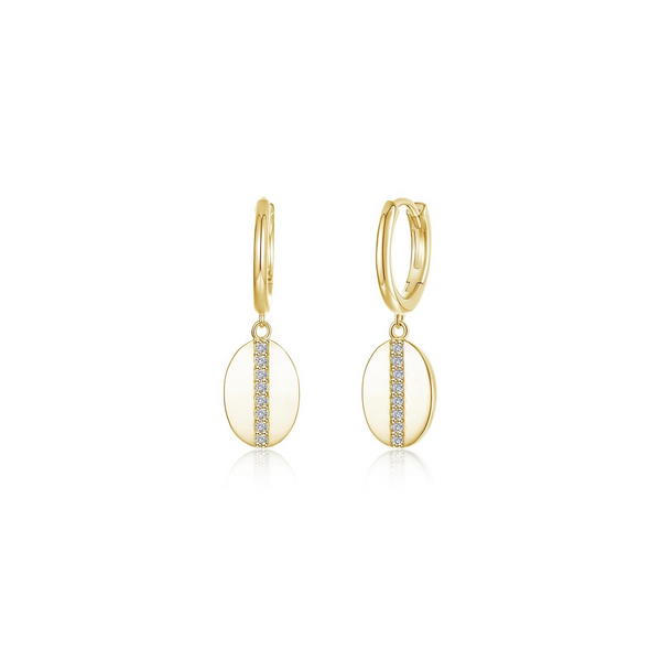 SS YGP 0.16cttw Sim Dia Shell Dangle Earrings Conti Jewelers Endwell, NY