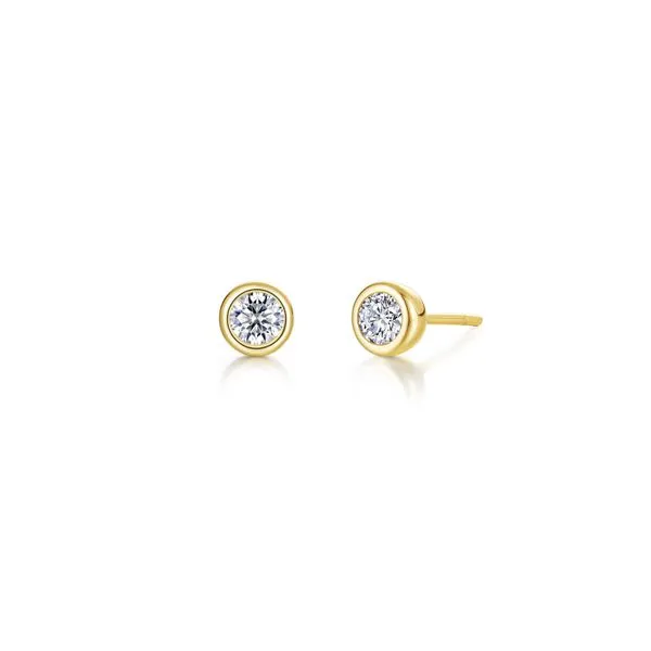 0.34 cttw. April Birthstone Earrings in Silver and Yellow Gold Conti Jewelers Endwell, NY