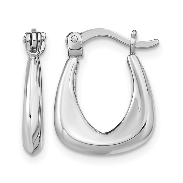 Sterling Silver RHP HUGGIE EARRINGS Conti Jewelers Endwell, NY
