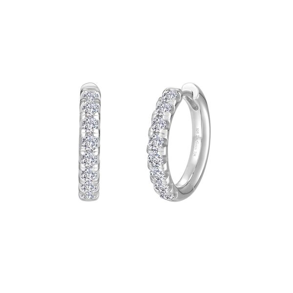 Madison Hoop Earrings in Sterling Silver Conti Jewelers Endwell, NY