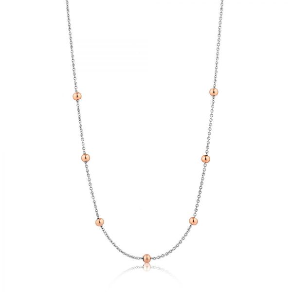 Orbit Beaded Necklace in Sterling Silver Conti Jewelers Endwell, NY