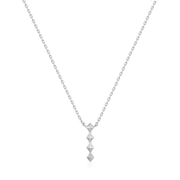 Silver Spike Drop Necklace Conti Jewelers Endwell, NY