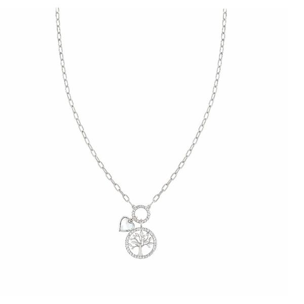 Vita Necklace with Mother of Pearl Heart in Sterling Silver Conti Jewelers Endwell, NY