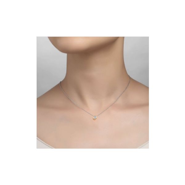 Solitaire Slider Necklace Image 2 Conti Jewelers Endwell, NY