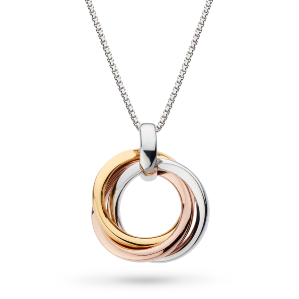 Bevel Cirque Trilogy Gold and Rose Gold Necklace Conti Jewelers Endwell, NY