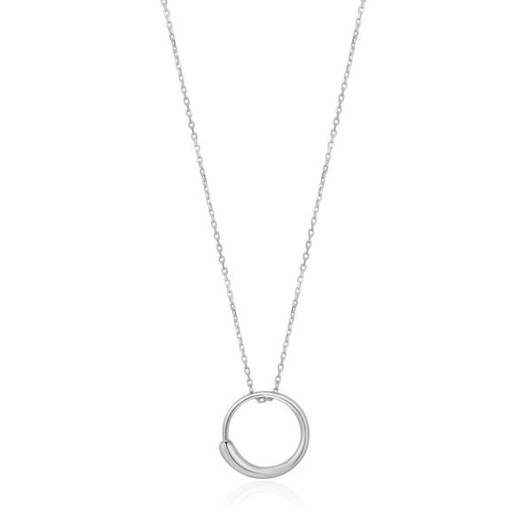 Silver Luxe Circle Necklace Conti Jewelers Endwell, NY