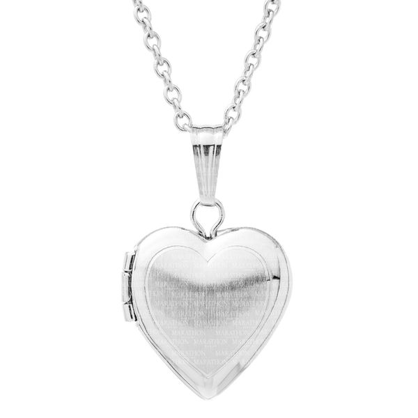 Girls' Sterling Silver Heart Locket Necklace Image 2 Conti Jewelers Endwell, NY
