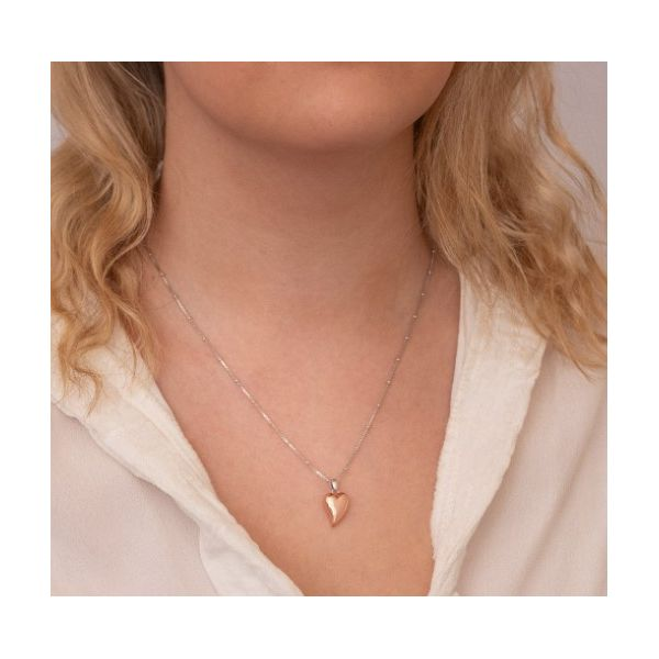 Desire Lust Blush Heart Necklace Image 2 Conti Jewelers Endwell, NY