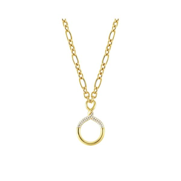 Endless Necklace with Cubic Zirconia in Yellow Gold Conti Jewelers Endwell, NY