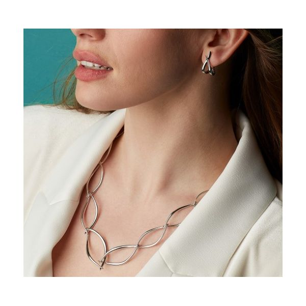 Entwine Twine Twist Statement Toggle Necklace Image 2 Conti Jewelers Endwell, NY