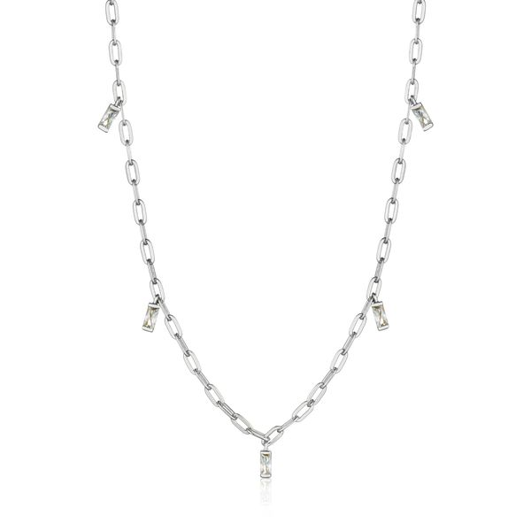Silver Glow Drop Necklace Conti Jewelers Endwell, NY