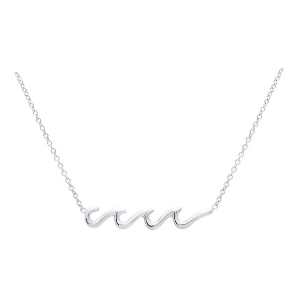 Triple Wave Pendant Necklace in Sterling Silver Conti Jewelers Endwell, NY