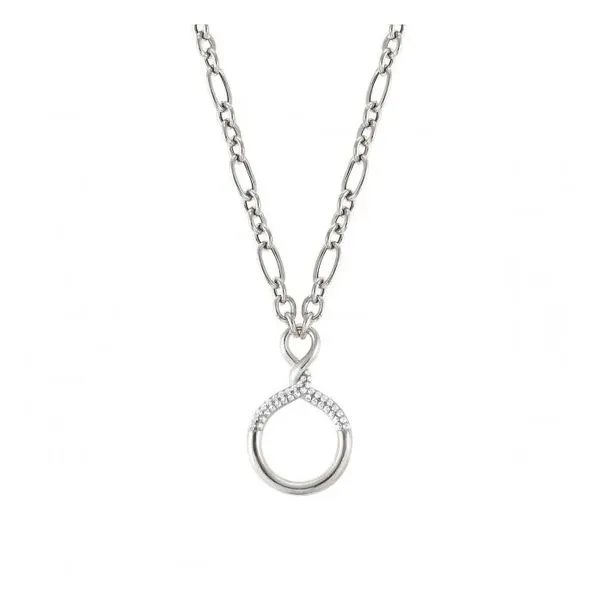 Endless Necklace with Cubic Zirconia in Sterling Silver Conti Jewelers Endwell, NY