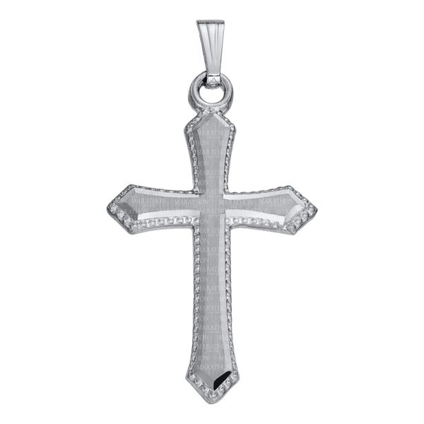 Hand Engraved Cross Necklace in Sterling Silver Conti Jewelers Endwell, NY