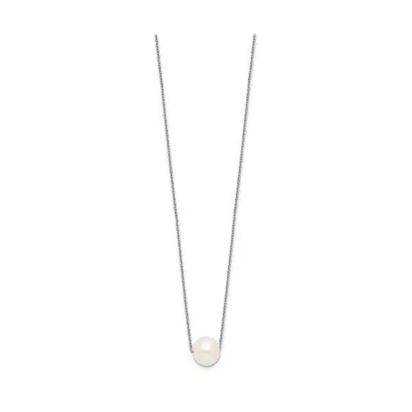 17 inch 10-11mm White Pearl Necklace in Sterling Silver Image 2 Conti Jewelers Endwell, NY