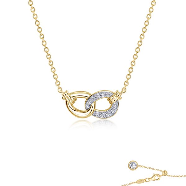 Interlocking Circles Necklace in Yellow Gold Conti Jewelers Endwell, NY