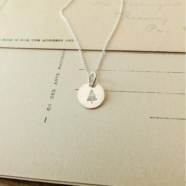 Tree Tiny Round Necklace in Sterling Silver Conti Jewelers Endwell, NY