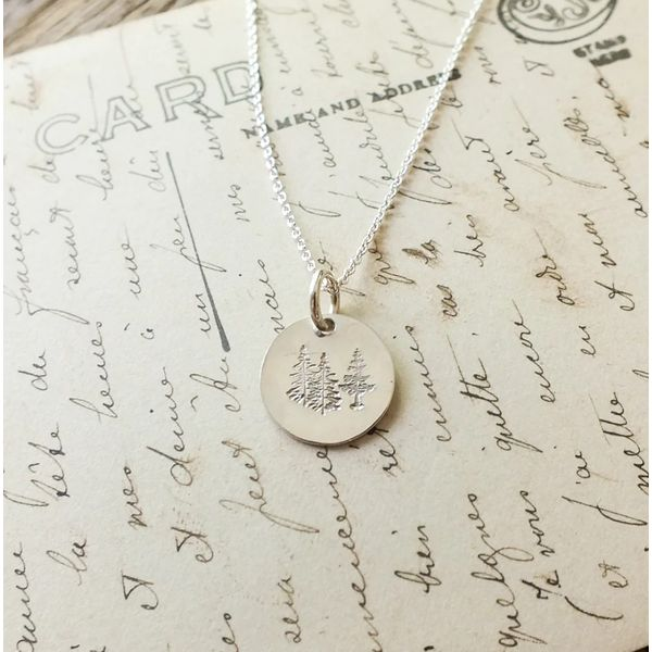 Trees Round Charm Necklace Conti Jewelers Endwell, NY