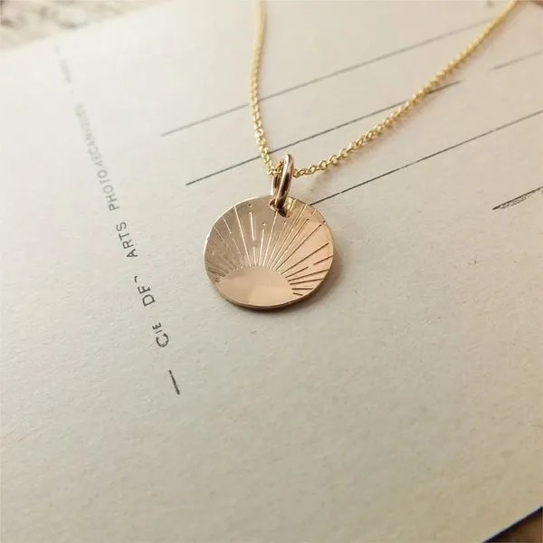 Irish Blessing Necklace in Yellow Gold Image 3 Conti Jewelers Endwell, NY