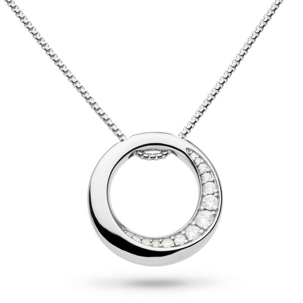 Bevel Cirque Pavé Necklace Conti Jewelers Endwell, NY