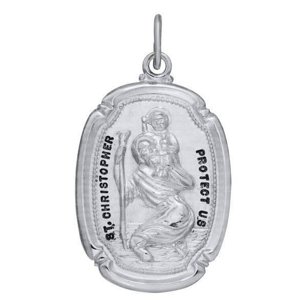 Buy Sterling Silver St Christopher 'protect Us' Pendant St Christopher  Silver Pendant Silver Necklace Sterling Silver Protect PS1995 Online in  India - Etsy