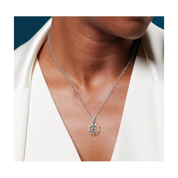 Revival CÃ©leste Sun, Moon & Star Spinner Necklace Image 2 Conti Jewelers Endwell, NY