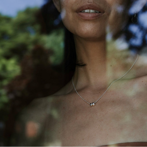 Friends Beads Necklace in Sterling Silver Image 3 Conti Jewelers Endwell, NY