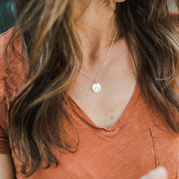 Mountains Are Calling Necklace in Sterling Silver Image 2 Conti Jewelers Endwell, NY