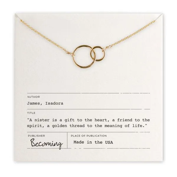 Sisters Necklace in 14k Yellow Gold Fill Conti Jewelers Endwell, NY